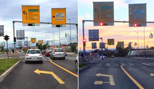Nič več nevarne prometne oznake v Ljubljani