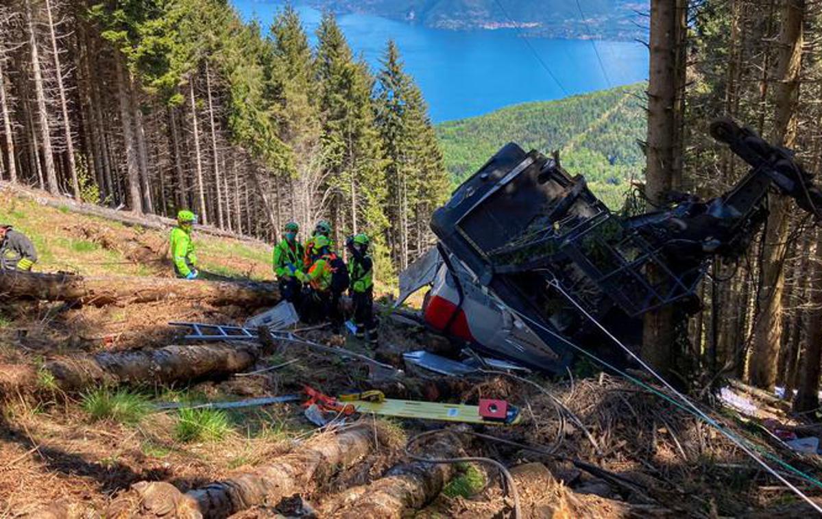 Piemont | Nesreča se je zgodila v italijanski regiji Piemont, v počitniškem mestu Stresa, kmalu po tem, ko so ponovno zagnali žičniške naprave. | Foto Reuters