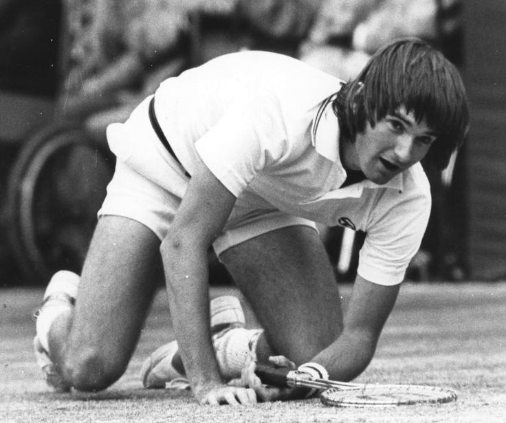 Jimmy Connors je že v drugem nizu izgubljal živce. | Foto: 