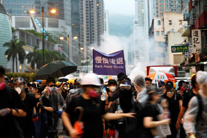 S sobotnim protestom naj bi v Hongkongu obeležili peto obletnico odločitve Pekinga, da zavrne politične reforme v tej nekdanji britanski koloniji. | Foto: Reuters