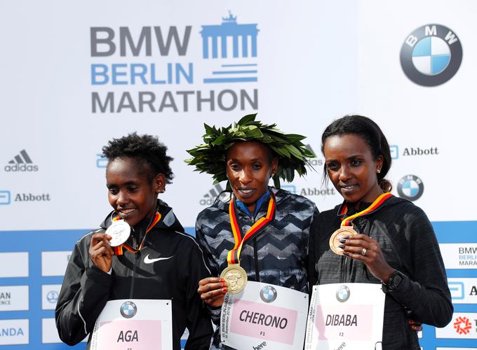 Afričanke so pričakovano zasedle najvišja mesta na berlinskem maratonu. | Foto: Reuters