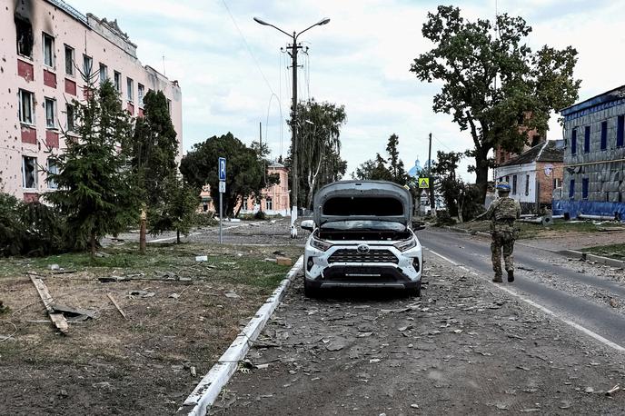 Rusko mesto Sudža | Ukrajina je v regijo Kursk vdrla avgusta lani, kar je bil največji napad na rusko ozemlje po drugi svetovni vojni. | Foto Reuters