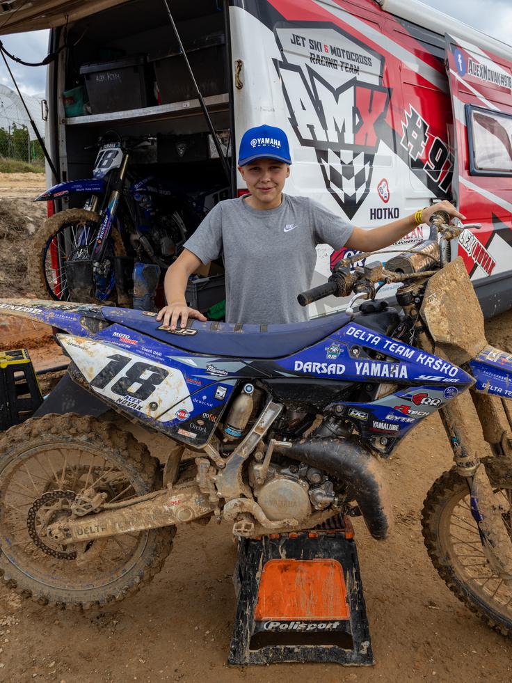 Alex Novak vozi na 125-kubični Yamahi. | Foto: Matej Podgoršek