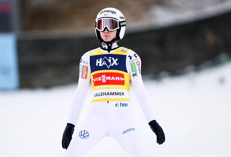 Nika Prevc je zmagala na prejšnjih desetih individualnih tekmah svetovnega pokala. | Foto: Reuters