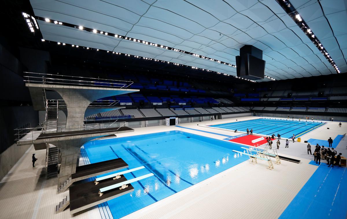Tokio 2021 olimpijski plavalni center | Za izgradnjo so namenili 542 milijonov ameriških dolarjev. | Foto Reuters