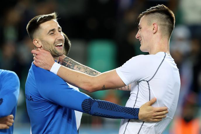 Andraž Šporar Benjamin Šeško | Andraž Šporar in Benjamin Šeško že vrsto let sodelujeta v napadu slovenske reprezentance. | Foto Aleš Fevžer