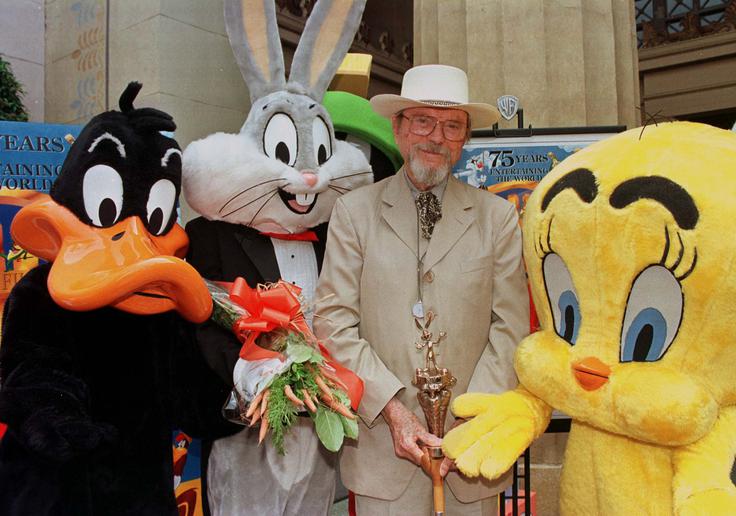 Chuck Jones in junaki njegovih risank. | Foto: Reuters