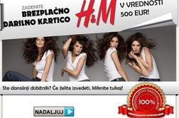 Facebook: H&M žrtev spletne prevare z boni za 500 evrov