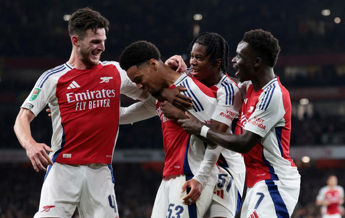 Arsenal | Arsenal se je znesel nad Boltonom. V polno je zadel tudi Ethan Nwaneri. | Foto Reuters