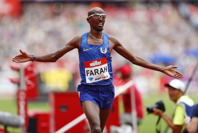 Mo Farah je najboljši tekač na dolgih progah zadnjega obdobja, ko je praktično nepremagljiv. Ob Boltu je bil glavni junak domačih iger v Londonu pred štirimi leti, ko je osvojil dvojno krono. Tudi v Riu želi postati olimpijski prvak v teku na 5.000 in 10.000 metrov, a naloga ne bo lahka, saj nanj s podobnimi željami prežijo afriški tekači, ki želijo končati njegovo prevlado. | Foto: Reuters