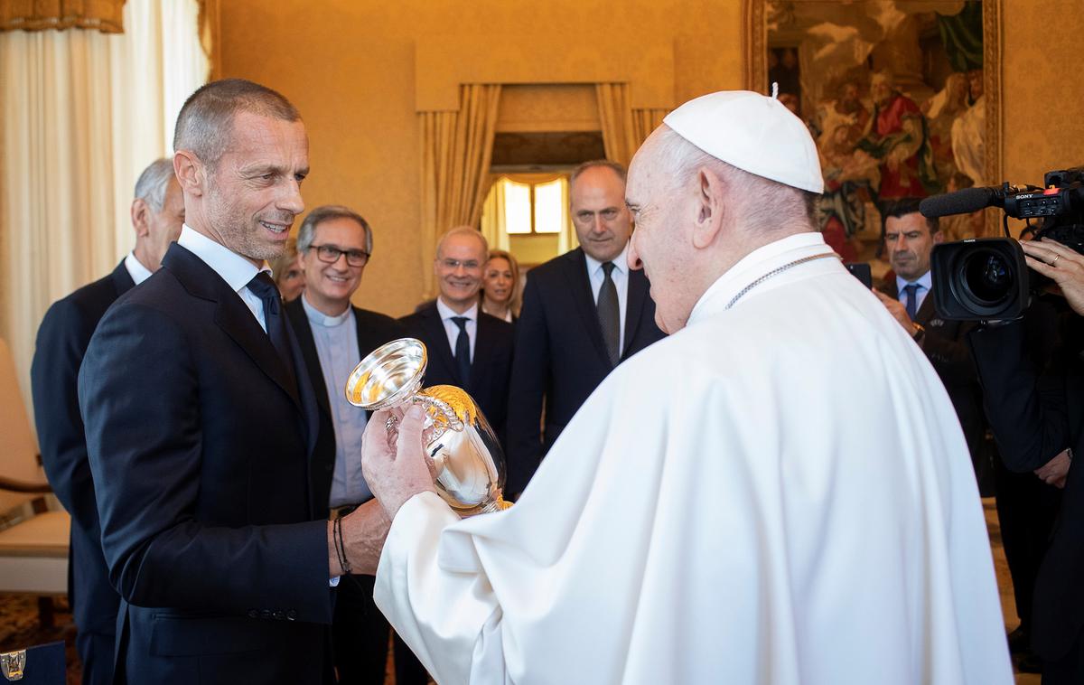 Aleksander Čeferin papež Frančišek | Aleksander Čeferin se je s papežem Frančiškom prvič srečal že leta 2019. | Foto Reuters