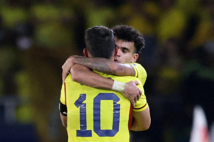 Luis Diaz | Kolumbijski nogometaš Luis Diaz je z dvema goloma v drugem polčasu domači reprezentanci zagotovil tri točke proti Braziliji. | Foto Reuters