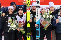 Nika Prevc na diskvalifikacijo odgovorila z zmago in izenačenjem rekorda, Nika Vodan druga! #video