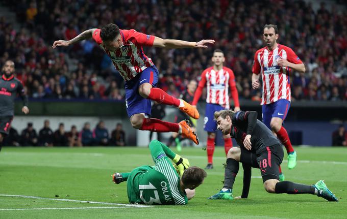 Na povratni tekmi proti Arsenalu je imel bolj malo dela, zaradi česar je pohvalil soigralce. | Foto: Reuters