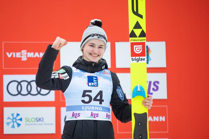 Ljubno 2020 2. dan | Nika Križnar se po drugem mestu na ekipni tekmi veseli še tretjega na individualni. | Foto Matic Ritonja/Sportida