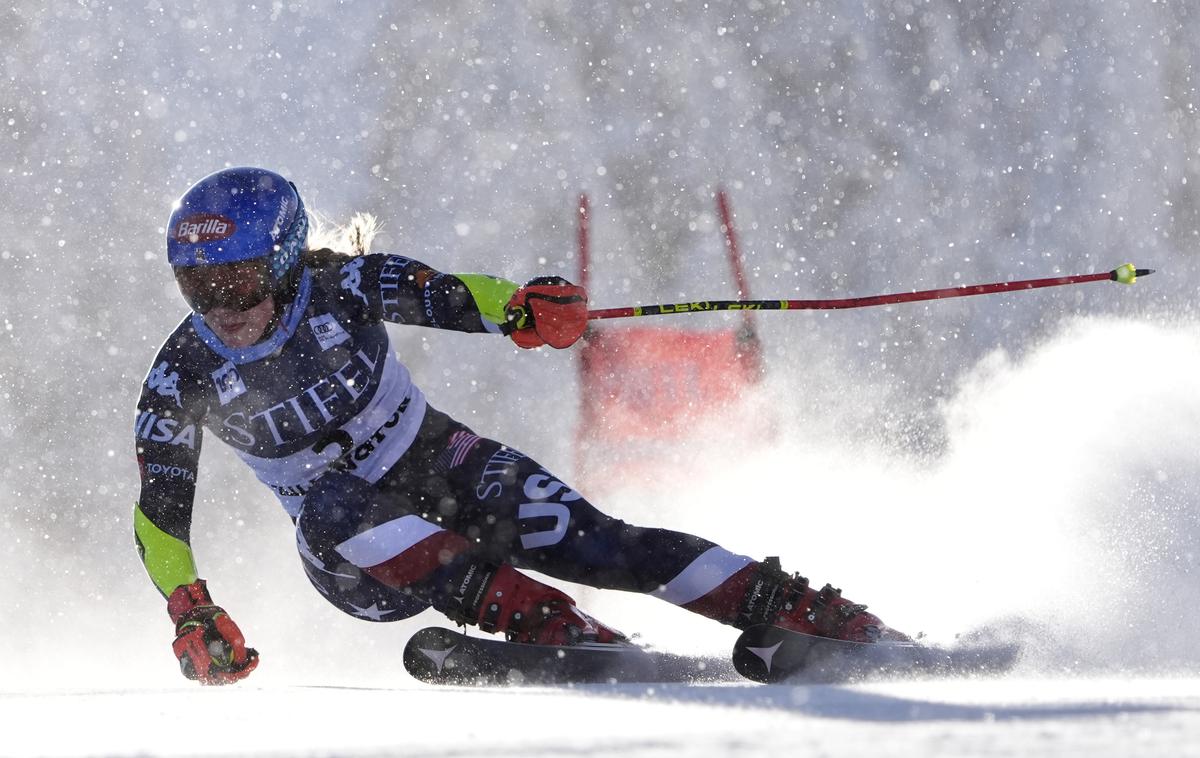 Killington Mikaela Shiffrin | Mikaela Shiffrin na sobotnem veleslalomu v Killingtonu stote zmage še ni dosegla, saj je v finalu odstopila. | Foto Guliverimage