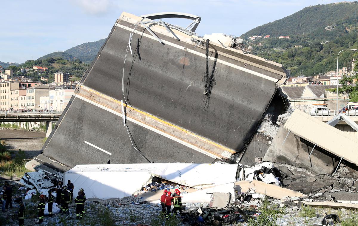 Genova | V zrušenju viadukta v Genovi je avgusta lani umrlo 43 ljudi. | Foto Reuters