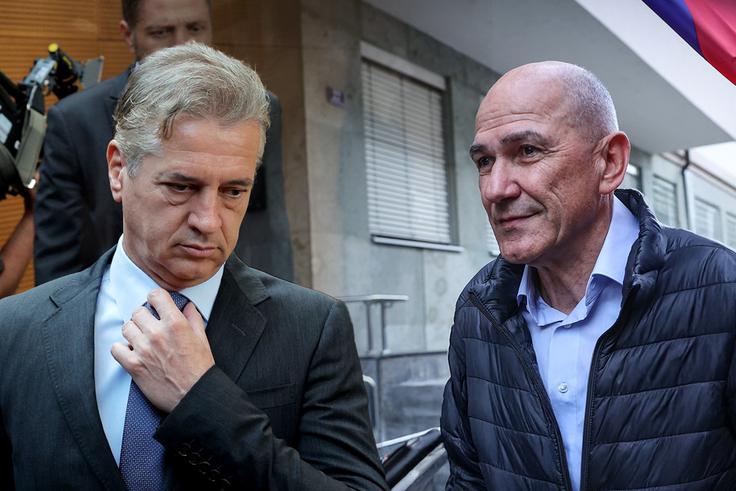 Prebilič je kritičen tako do predsednika vlade Goloba kot do prvaka opozicije Janše.  | Foto: STA, Ana Kovač