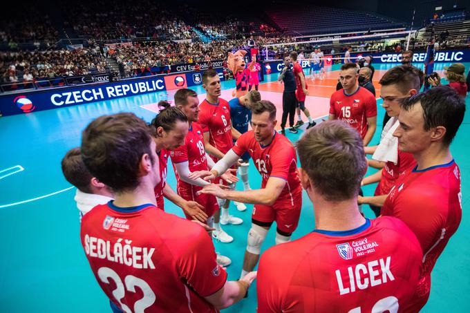 Čehi so se veselili zmage nad evropskimi podprvaki. | Foto: CEV