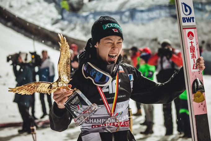 Rjoju Kobajaši brani zmago na novoletni turneji. V lanski sezoni je zmagal na prav vseh štirih postajah. | Foto: Sportida
