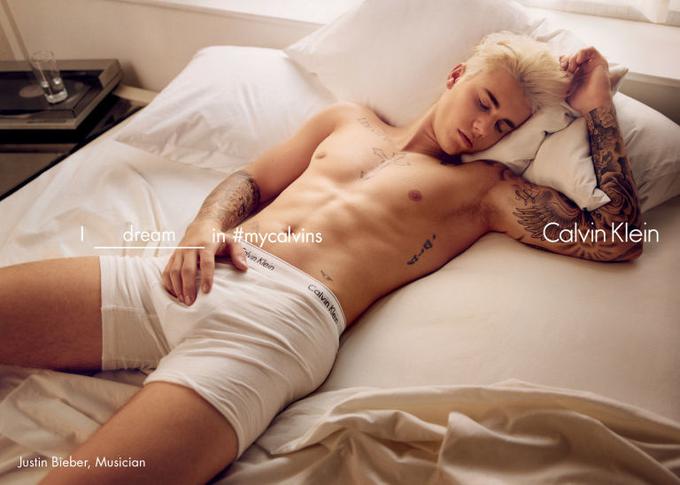 Justin v kampanji My Calvins. | Foto: Getty Images
