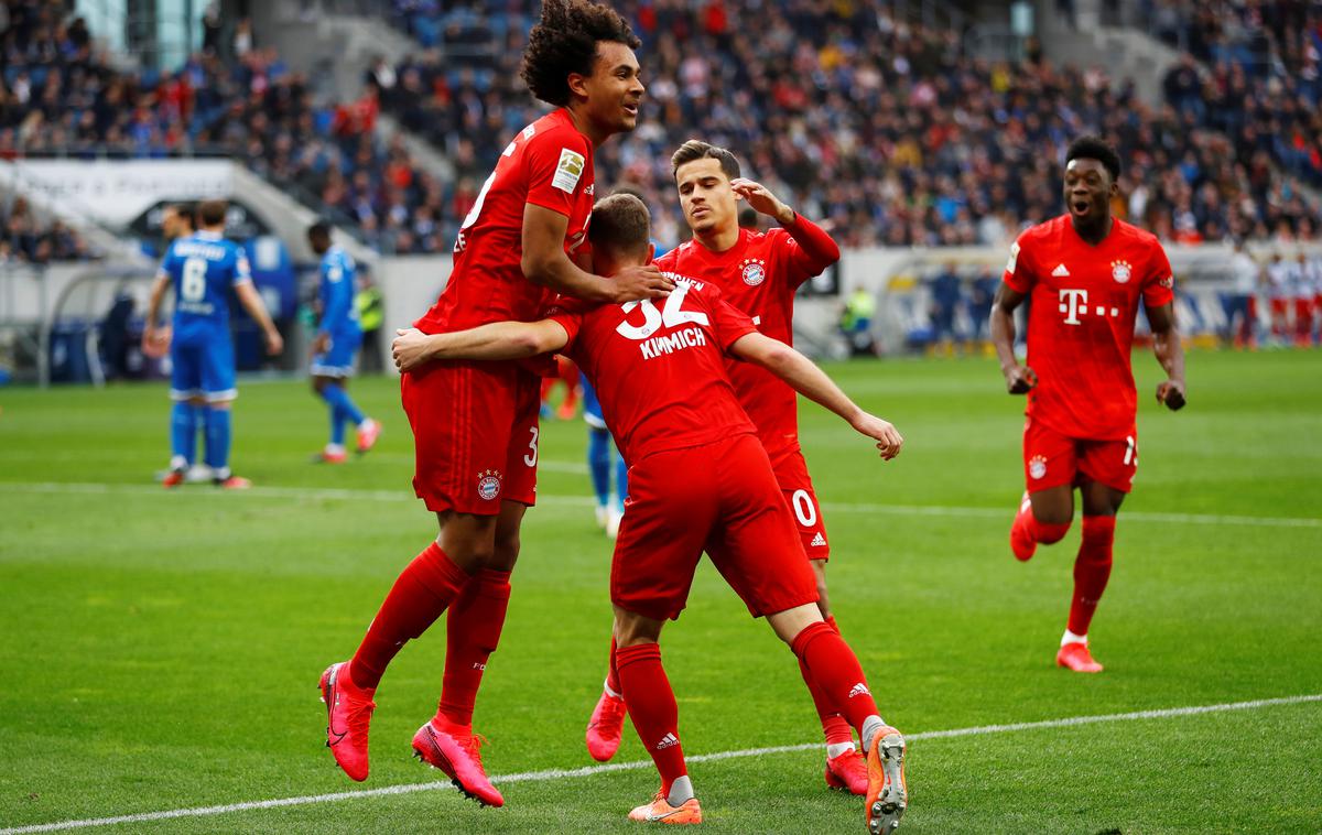 Bayern München | Bayern München je za vsaj štiri tedne izgubil svojega z naskokom najboljšega strelca Roberta Lewandowskega. A na gostovanju v Hoffenheimu se odsotnost Poljaka ni poznala. | Foto Reuters