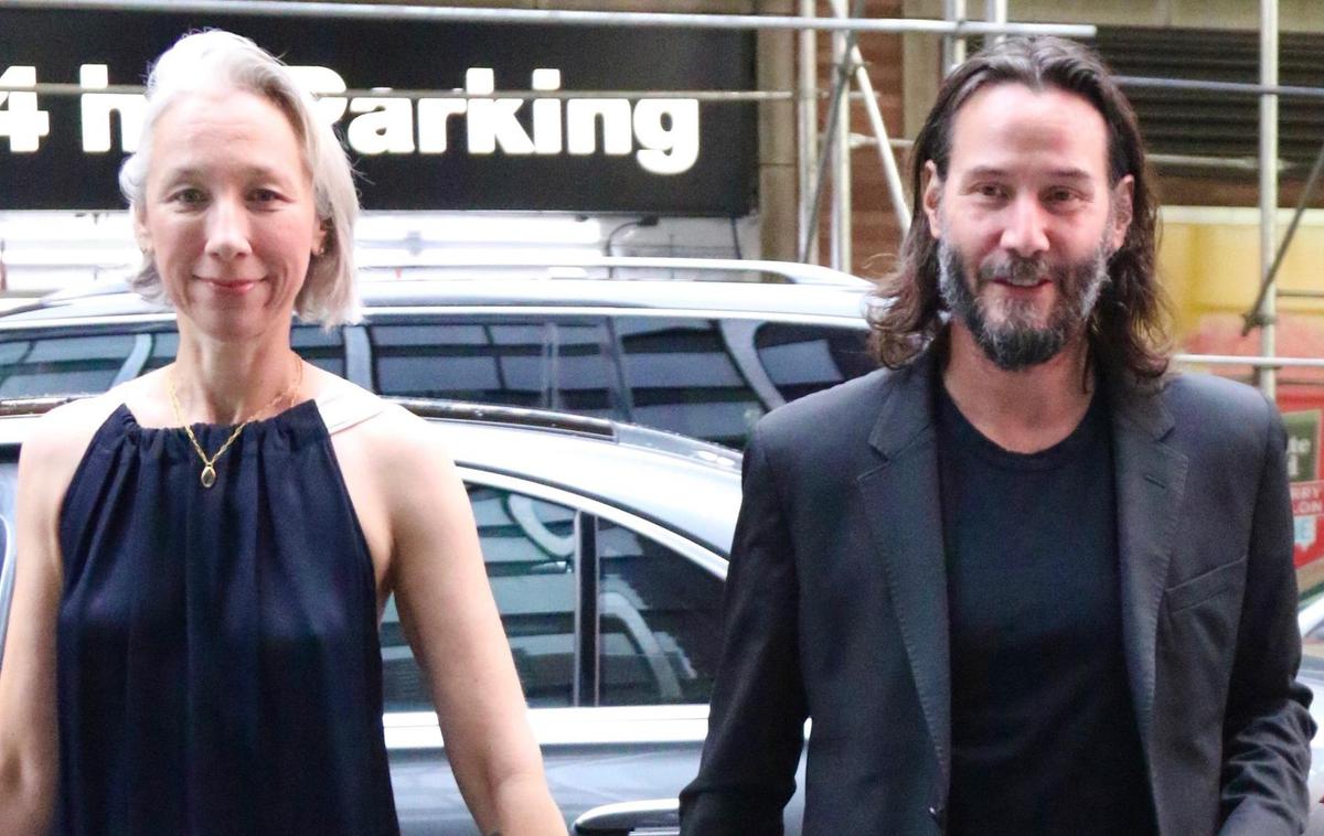 Keanu Reaves, Alexandra Grant | V odnosu z dolgoletno partnerko, umetnico Alexandro Grant, je igralec zelo srečen. | Foto Profimedia