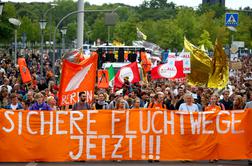 V Nemčiji protesti za pravice brodolomcev v Sredozemlju