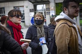 Shod v podporo študentov v Srbiji