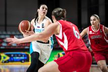 Slovenija : Albanija, slovenska ženska košarkarska reprezentanca Tina Jakovina