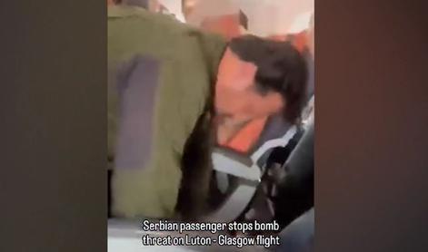 Na letalu grozil z bombo in vpil: Alahu akbar. Potem se je vmešal Srb. #video