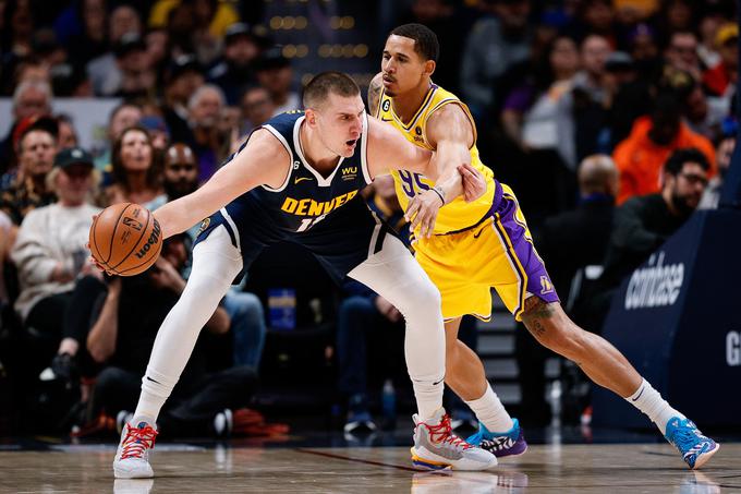 Nikola Jokić je LA Lakers natresel 31 točk. | Foto: Reuters