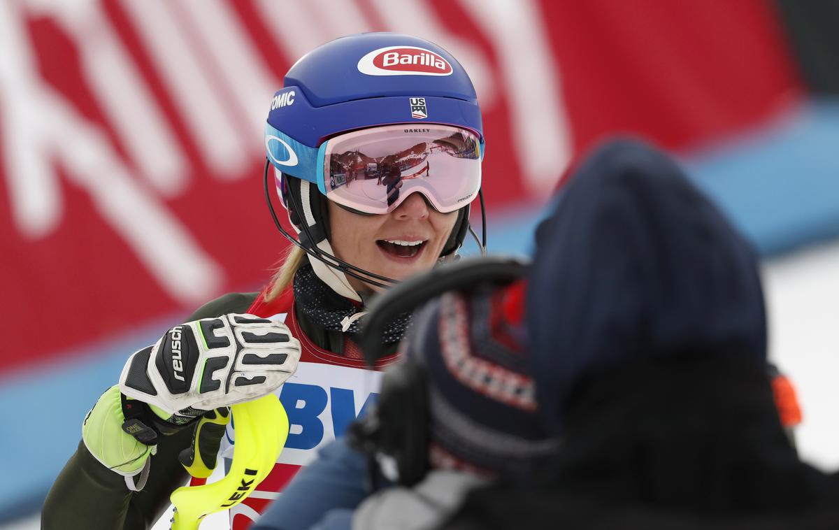 Mikaela Shiffrin | Mikaela Shiffin slavi še drugo slalomsko zmago v sezoni. | Foto Guliver/Getty Images