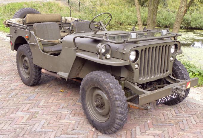 Vsak pehotni polk ameriške vojske je v povprečju dobil 145 jeepov, ki jih je izdelovala družba s takratnim imenom Willys-Overland. | Foto: Wikipedia