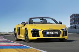 Audi R8 spyder V10 – s hitrostjo 318 km/h v lov za lepim vremenom in adrenalinom