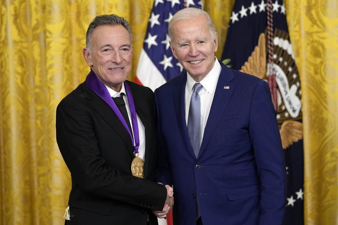 Bruceu Springsteenu je v mesecu ameriški predsednik Joe Biden podelil državno medaljo za umetnost. | Foto: Guliverimage/Vladimir Fedorenko
