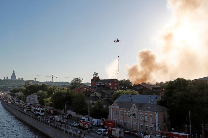 Gašenje požara v Moskvi | Foto Reuters