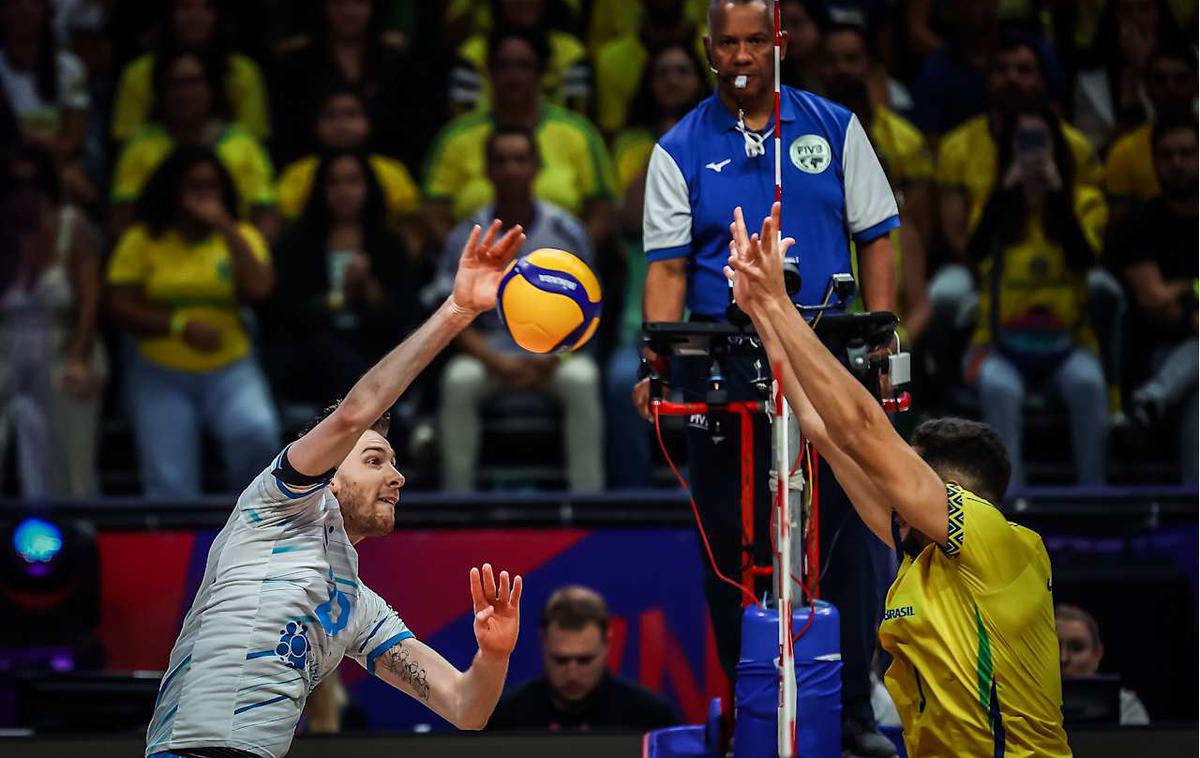 liga narodov Slovenija Brazilija | Slovenci se za bron merijo z Brazilci. | Foto VolleyballWorld