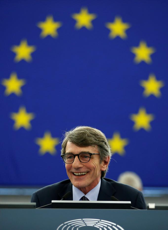 Čeferin se je na videokonferenci sestal tudi s predsednikom Evropskega parlamenta Davidom Sassolijem. | Foto: Reuters