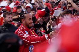 Hamilton in Ferrari navdušila sredi Milana