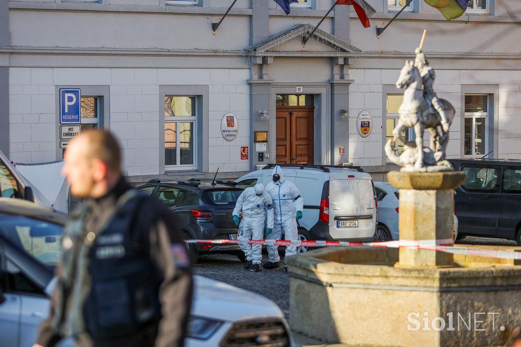 Streljanje na Češkem, češka policija