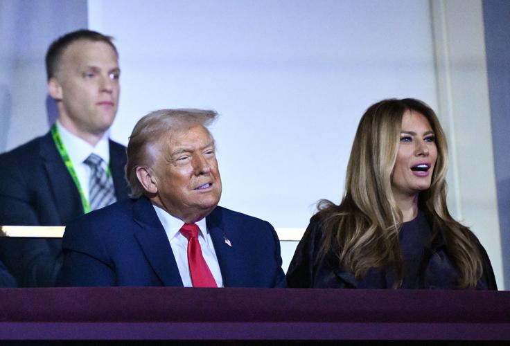 Ameriški predsednik Donald Trump je na dogodek Fife prišel v družbi prve dame.  | Foto: Reuters