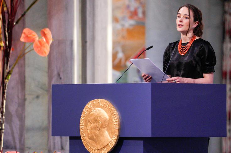 Oleksandra Matvijčuk: Ukrajinci si bolj kot kdorkoli drug na svetu želijo miru. | Foto: Reuters