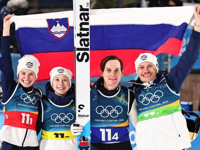 Skakalci ubranili zlato, 20. mesto skoraj brezhibnega Dovžana, smučarki brez rezultata