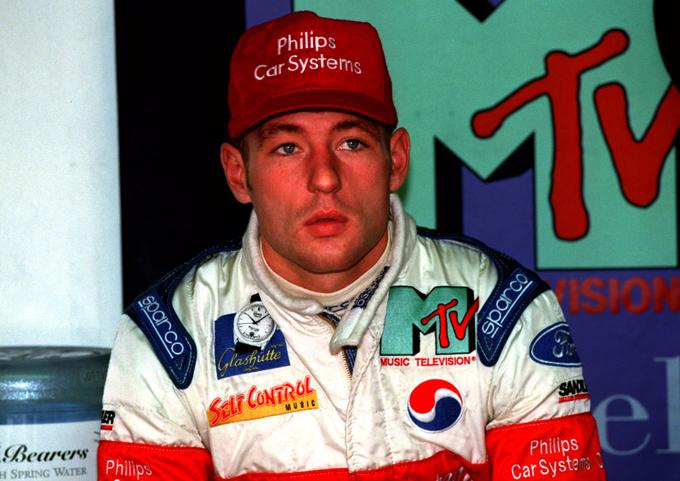 Jos Verstappen je kariero v formuli ena leta 1994 začel pri Benettonu, leto pozneje so ga posodili moštvu Simtek.  | Foto: Reuters