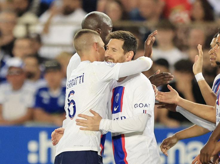 Messi, ki se po sezoni bržkone poslavlja od Pariza, je zadel na predzadnji tekmi prvenstva. | Foto: Reuters