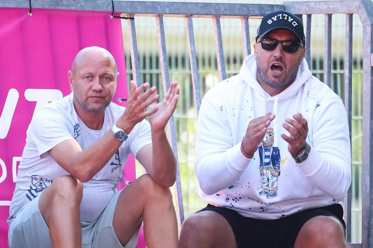 Andrej Kraševec v družbi Marka Milića, očeta slovenske teniške igralke Ele Nale Milić. | Foto: Aleš Fevžer
