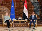 Ursula von der Leyen s predsednikom Egipta Abdelom Fatahom al Sisijem