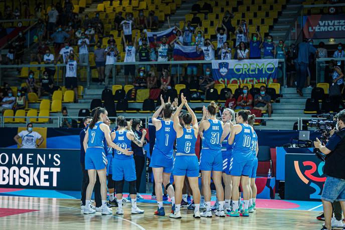 EuroBasket 2021: Slovenija - BiH | Slovenske košarkarice so uspešno končale predtekmovanje na evropskem prvenstvu v Strasbourgu. Njihova uvrstitev v skupini C bo znana po zadnji tekmi med Belgijo in Turčijo.  | Foto FIBA