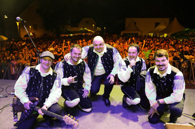 Člani skupine Modrijani leta 2022 na Festivalu Pivo in cvetje | Foto: Mediaspeed